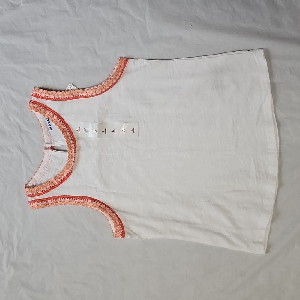 Old Navy Sleeveless Crochet-Trim Top Girls Large 10-12 New